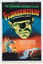 FRANKENSTEIN MOVIE POSTER RECREATION ORIGINAL ART.