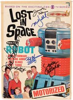 LOST IN SPACE ROBOT (CAST SIGNED BY SIX) REMCO ROBOT TOY & BOX.