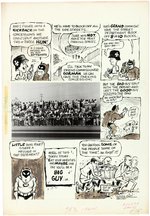 DRAG CARTOONS #30 BATMAN & ROBIN SPOOF COMPLETE COMIC STORY ORIGINAL ART BY PETE MILLAR.