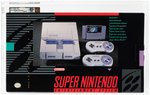 SUPER NINTENDO ENTERTAINMENT SYSTEM SUPER SET W/SUPER MARIO WORLD GOLD LEVEL VGA 85+ Q-NM+.