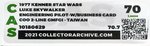 STAR WARS - LOOSE ACTION FIGURE/TAIWAN LUKE SKYWALKER ENGINEERING PILOT WITH KENNER EMPLOYEE BUSINESS CARD CAS 70.