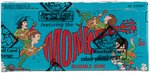 THE MONKEES SECOND SERIES FULL GUM CARD DISPLAY BOX (BBCE CERTIFIED - BLUE BOX VARIETY).