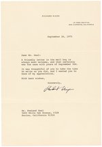 RICHARD NIXON SIGNED 1975 LETTER ON SAN CLEMENTE, CA STATIONERY.