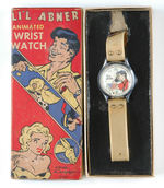 "LI'L ABNER ANIMATED WRIST WATCH" IN BOX.