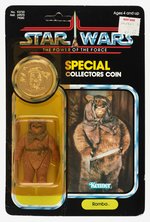 STAR WARS: POWER OF THE FORCE - ROMBA 92 BACK CARDED ACTION FIGURE W/COLLECTOR'S COIN.