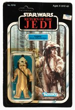 STAR WARS: RETURN OF THE JEDI - LOGRAY (EWOK MEDICINE MAN) 65 BACK-A CARDED ACTION FIGURE.