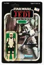 STAR WARS: RETURN OF THE JEDI - BIKER SCOUT 65 BACK-A CARDED ACTION FIGURE.