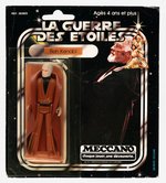 MECCANO STAR WARS - BEN KENOBI 20 BACK ACTION FIGURE (FRENCH SQUARE CARDBACK).