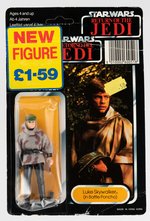 PALITOY STAR WARS: RETURN OF THE JEDI - LUKE SKYWALKER (BATTLE PONCHO) TRI-LOGO 70 BACK-D CARDED ACTION FIGURE.