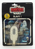 STAR WARS: THE EMPIRE STRIKES BACK - SLAVE I DIE-CAST VEHICLE ON 11 BACK-B CARD.