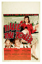 "TILLIE THE TOILER" MOVIE WINDOW CARD.