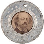 RARE BENJAMIN BUTLER "WORKING MAN'S FRIEND" 1884 ALBUMEN PORTRAIT BADGE.