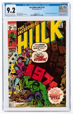 INCREDIBLE HULK #135 JANUARY 1971 CGC 9.2 NM-.