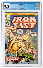 IRON FIST #4 APRIL 1976 CGC 9.2 NM-.