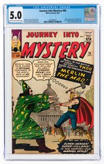 JOURNEY INTO MYSTERY #96 SEPTEMBER 1963 CGC 5.0 VG/FINE.