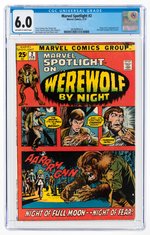 MARVEL SPOTLIGHT #2 FEBRUARY 1972 CGC 6.0 FINE (FIRST WEREWOLF BY NIGHT).