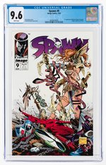 SPAWN #9 MARCH 1993 CGC 9.6 NM+ (FIRST ANGELA AND MEDIEVAL SPAWN).