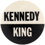 "KENNEDY/KING" 1968 PROPOSED TICKET BUTTON.