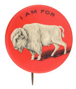 "I AM FOR (BUFFALO)" REBUS.