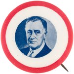 SCARCE ROOSEVELT BLUETONE PORTRAIT BUTTON.