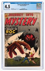 JOURNEY INTO MYSTERY #71 AUGUST 1961 CGC 4.5 VG+.