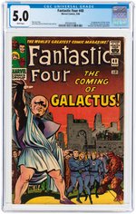 FANTASTIC FOUR #48 MARCH 1966 CGC 5.0 VG/FINE (FIRST SILVER SURFER & GALACTUS).