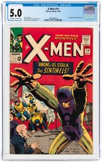 X-MEN #14 NOVEMBER 1965 CGC 5.0 VG/FINE (FIRST SENTINELS).