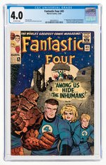 FANTASTIC FOUR #45 DECEMBER 1964 CGC 4.0 VG (FIRST INHUMANS).