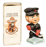 "BALTIMORE CLIPPERS" BOBBING HEAD ICE HOCKEY PLAYER BOXED.