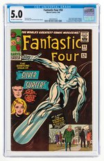 FANTASTIC FOUR #50 MAY 1966 CGC 5.0 VG/FINE (FIRST WYATT WINGFOOT).