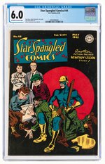 STAR SPANGLED COMICS #44 MAY 1945 CGC 6.0 FINE.