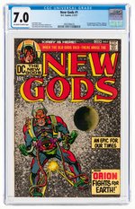 NEW GODS #1 FEBRUARY-MARCH 1971 CGC 7.0 FINE/VF (FIRST ORION, LIGHTWAY, METRON, HIGH-FATHER & KALIBAK).