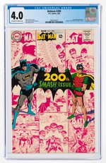 BATMAN #200 MARCH 1968 CGC 4.0 VG.