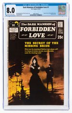 DARK MANSION OF FORBIDDEN LOVE #1 SEPTEMBER/OCTOBER 1971 CGC 8.0 VF.