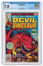 DEVIL DINOSAUR #1 APRIL 1978 CGC 7.0 FINE/VF (FIRST DEVIL DINOSAUR & MOON-BOY).