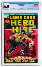 HERO FOR HIRE #1 JUNE 1972 CGC 6.0 FINE (FIRST LUKE CAGE & DIAMONDBACK).