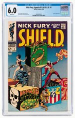 NICK FURY, AGENT OF S.H.I.E.L.D. #1 JUNE 1968 CGC 6.0 FINE.