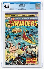 INVADERS #1 AUGUST 1975 CGC 4.5 VG+.