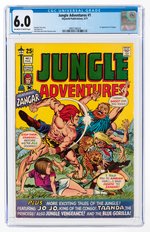 JUNGLE ADVENTURES #1 MARCH 1971 CGC 6.0 FINE.