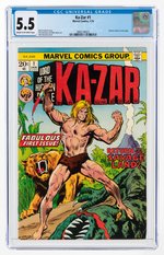 KA-ZAR VOL. 2 #1 JANUARY 1974 CGC 5.5 FINE-.