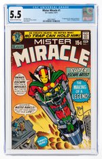 MISTER MIRACLE #1 MARCH-APRIL 1971 CGC 5.5 FINE- (FIRST MISTER MIRACLE).