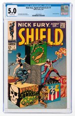 NICK FURY, AGENT OF S.H.I.E.L.D. #1 JUNE 1968 CGC 5.0 VG/FINE.