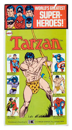 TARZAN MEGO FIGURE ON RARE KRESGE CARD.