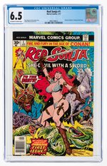 RED SONJA #1 JANUARY 1977 CGC 6.5 FINE+.