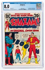 SHAZAM #1 FEBRUARY 1973 CGC 8.0 VF.