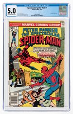 SPECTACULAR SPIDER-MAN #1 DECEMBER 1976 CGC 5.0 VG/FINE.