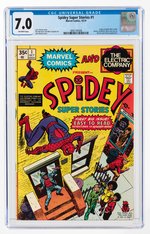 SPIDEY SUPER STORIES #1 OCTOBER 1974 CGC 7.0 FINE/VF.