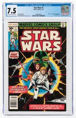 STAR WARS #1 JULY 1977 CGC 7.5 VF-.