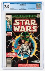 STAR WARS #1 JULY 1977 CGC 7.0 FINE/VF.