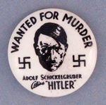 "WANTED FOR MURDER" HITLER RARE SIZE.